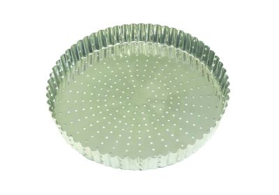 Louis Tellier Gobel Tin Round Fluted Tart Mould 10 1/4''X1 1/8''H (126332)