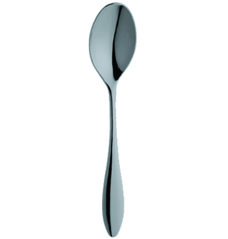 Carinzia Us Size Table Spoon (Eu Dessert Spoon) Oro Nero By Mepra (Pack of 12) 10701104ON