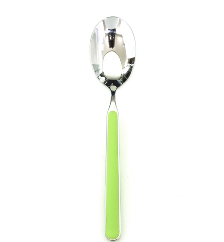 Mepra Acid Green Fantasia Us Size Table Spoon (Eu Dessert Spoon) Pack of 12 (10E61104)