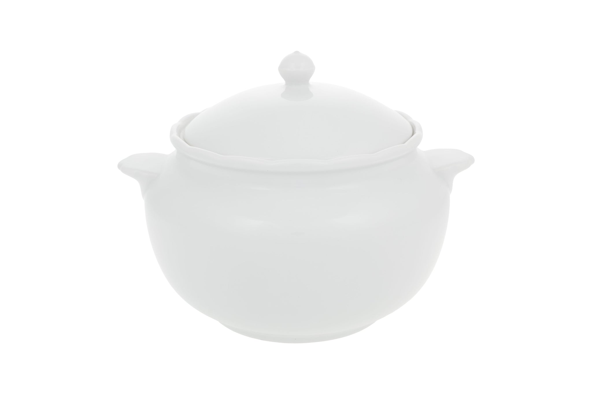 VISTA ALEGRE  Bragança White Turren W/ Lid - Item (22000061)