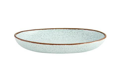 VISTA ALEGRE Rustic Blend Turquoise Oval Tray 1 1/9 Turq- Item 27020968