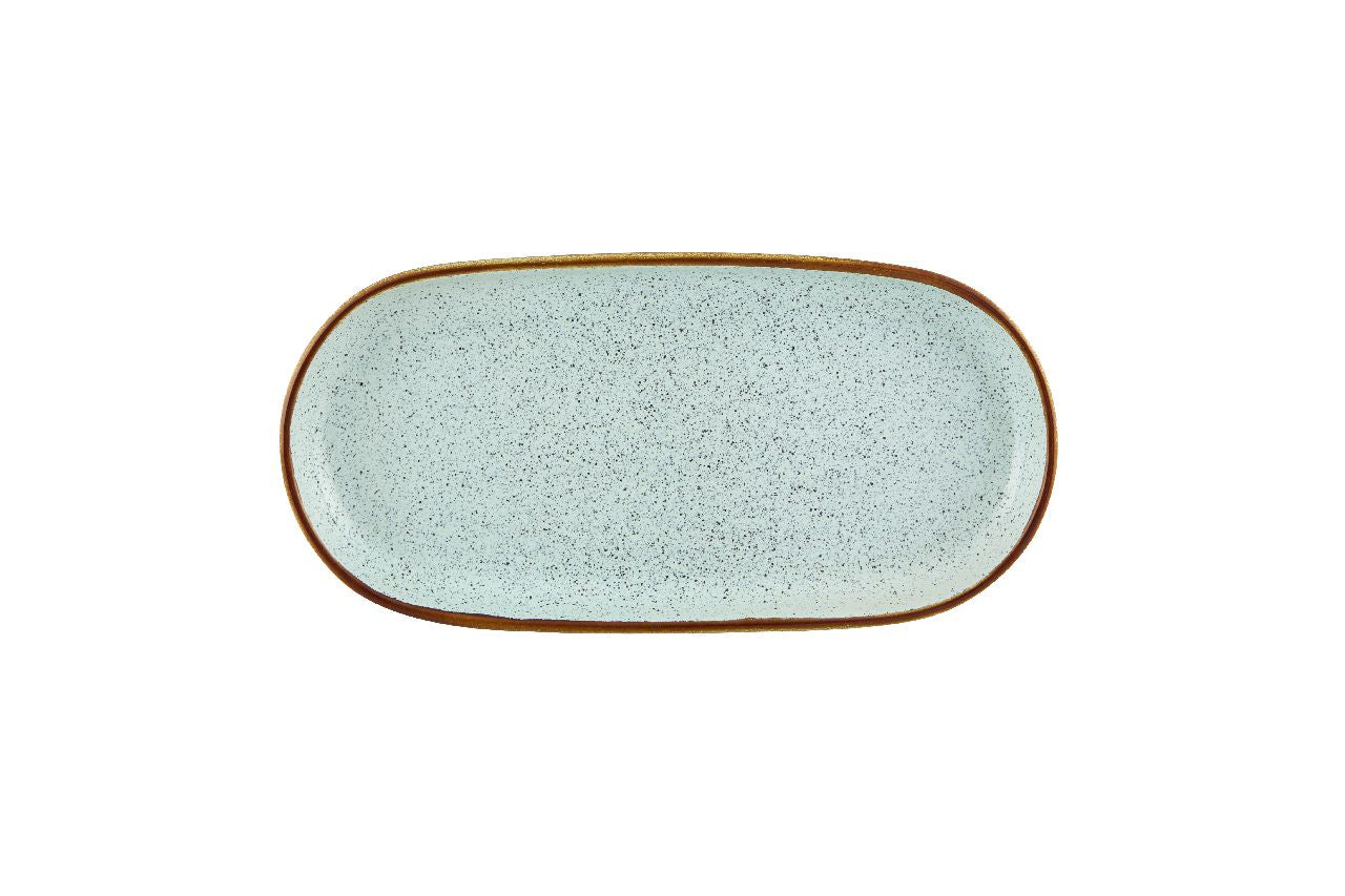 VISTA ALEGRE Rustic Blend Turquoise Oval Tray 29,5 Turq- Item (27020970)