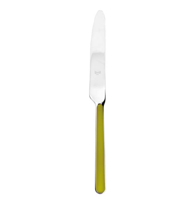 Olive Green Fantasia Table Knife By Mepra Pack of 12 (10Q71103)