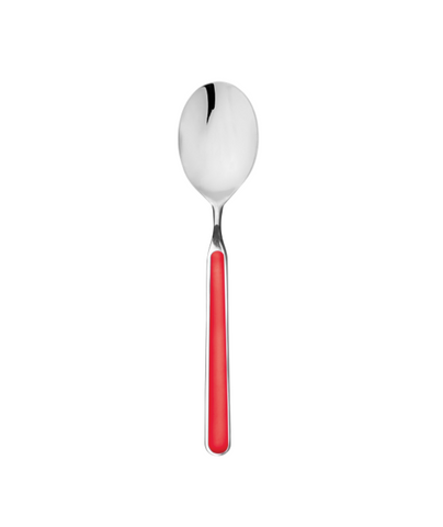 Red Fantasia Us Size Table Spoon Eu Dessert Spoon By Mepra Pack of 12 (10S71104)