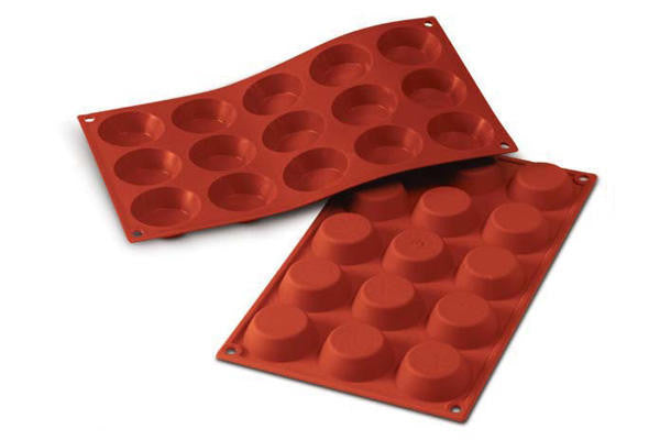 Silikomart SF014 - Silicone Mould N. 15 Tartlets Ø50 H 15 Mm (Pack of 10)