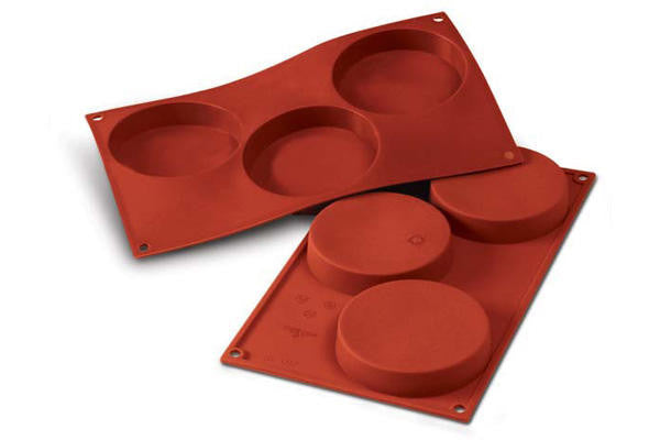 Silikomart Sf042 - Silicone Mould N. 3 Sponge Base Ø103 H 20 Mm (Pack of 10)