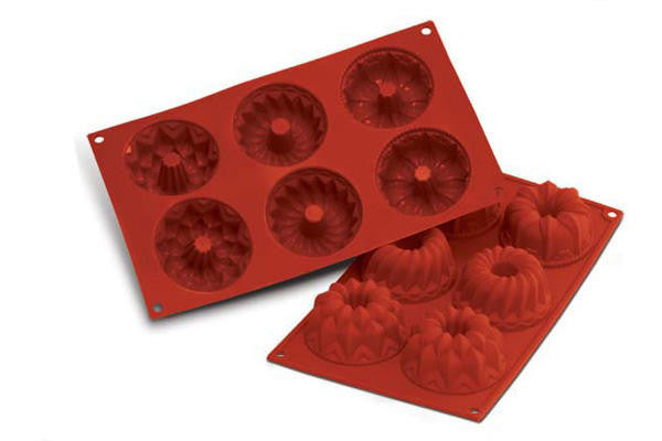 Silikomart SF061 - Silicone Mould N. 6 Fantasy Ø75 H 40 Mm (Pack of 10)