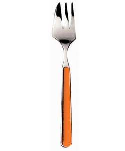 Cake/Oyster Fork Orange Fantasia By Mepra Pack of 12 (10O61115)