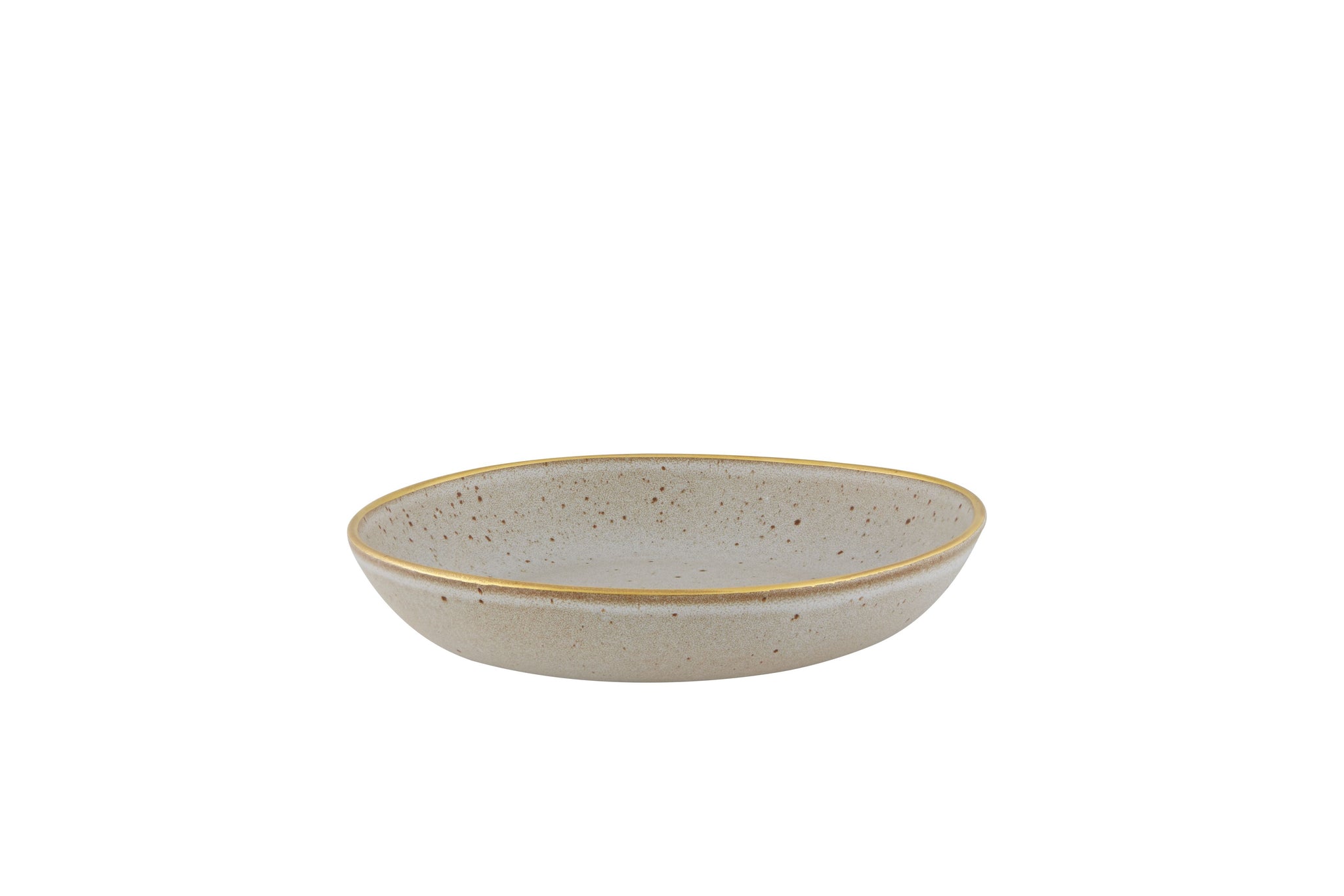 iFoodservice Online Gold Stone Pasta Plate White 6/7 - Item 37004076