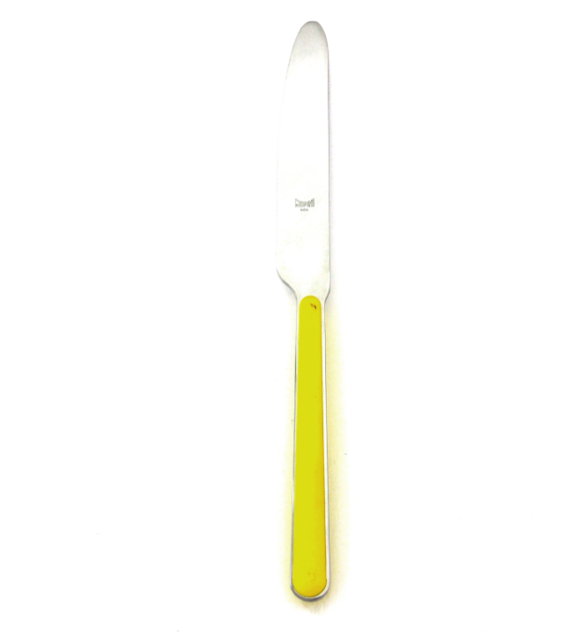 Yellow Fantasia Table Knife By Mepra Pack of 12 (10G61103)