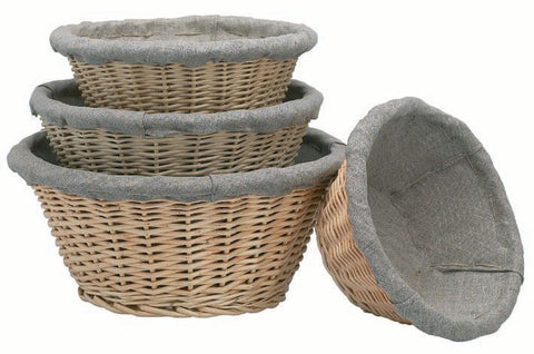 Matfer Bourgeat Banneton Linen Lined Basket 10 5/8" (118512)