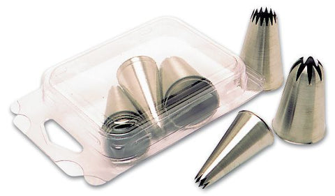 Matfer Bourgeat Stainless Steel Pastry Tips Set Star Set Of 12 (166700)