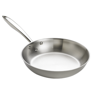 Browne Foodservice Thermalloy Stainless Steel Tri Ply Fry Pan 11x2" / 28x5cm (5724094)