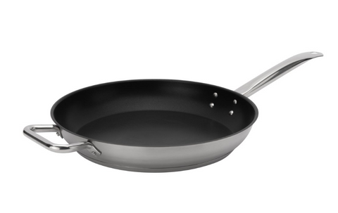 Browne Foodservice Elements Fry Pan 14"/36cm Stainless Steel Non Stick Excalibur (5734064)