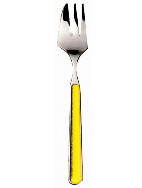 Cake/Oyster Fork Yellow Fantasia By Mepra Pack of 12 (10G61115)