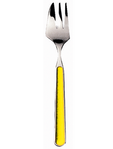 Cake/Oyster Fork Yellow Fantasia By Mepra Pack of 12 (10G61115)