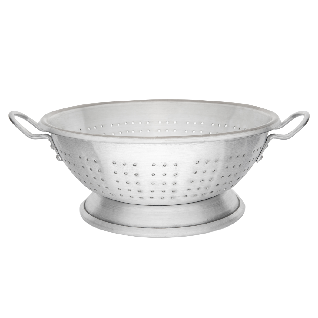 Browne Foodservice 16qt Hd Aluminum Footed Colander (5811616)