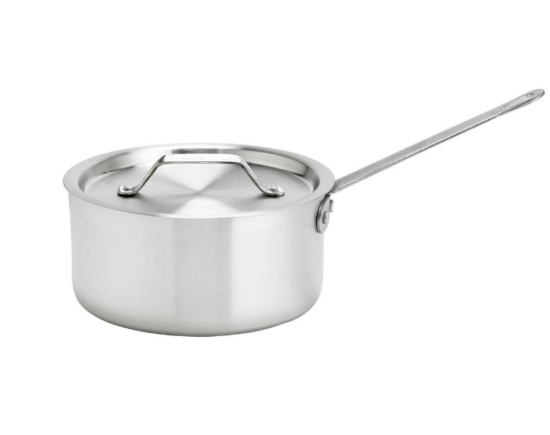 Browne Foodservice Thermally 11qt HD Aluminum Sauce Pan-Straight Side with Handle (5814511)