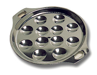 Matfer Bourgeat Escargot 12 Plate 7 7/8" 613281 (Pack of 5)