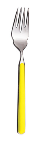 Yellow Fantasia Table Fish Fork By Mepra Pack of 12 (10G61121)