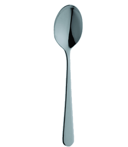 Stoccolma Us Size Table Spoon (Eu Dessert Spoon) Oro Nero By Mepra (Pack of 12) 10711104ON