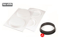 Silikomart Kit Tarte Ring Ø150 Mm - Set Silicone Mould Ø122 Mm + 2 Rings (Pack of 5) Kit Tart Ring 15