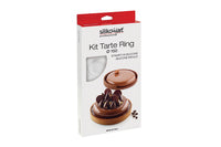 Silikomart Kit Tarte Ring Ø150 Mm - Set Silicone Mould Ø122 Mm + 2 Rings (Pack of 5) Kit Tart Ring 15