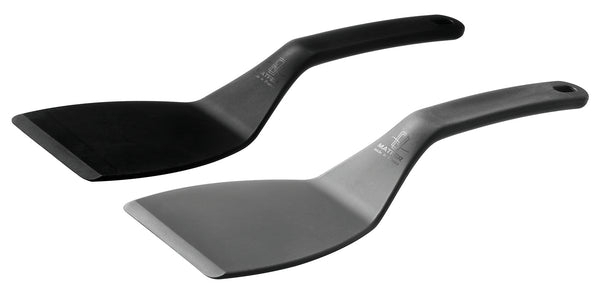 Matfer Bourgeat Exoglass® Plain Pelton Spatula, Black 112429