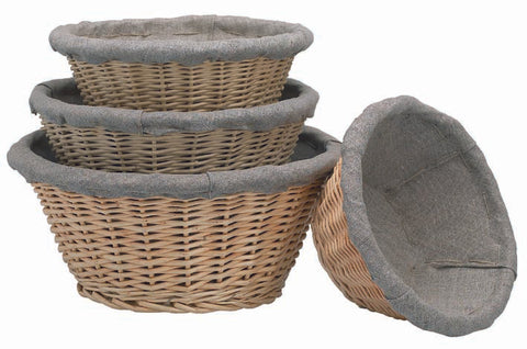 Matfer Bourgeat Banneton Linen Lined Basket 9 1/2" (118511)