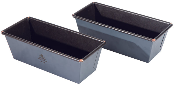 Matfer Bourgeat Exopan Steel Bread Mold/Loaf Pan, Nonstick, Flared, 6 1/3"x2 1/2" (331094)