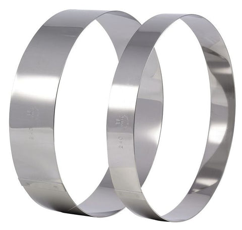 Matfer Bourgeat Ice Cream/Cake Ring, Stainless Steel, 9 1/2" 371807