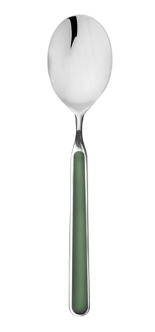 Green Fantasia Us Size Table Spoon (Eu Dessert Spoon) By Mepera Pack of 12 (10V61104)