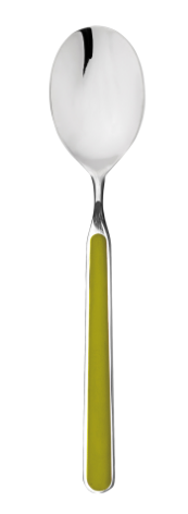 Olive Green Fantasia Tea Spoon By Mepra Pack of 12 (10Q71107)